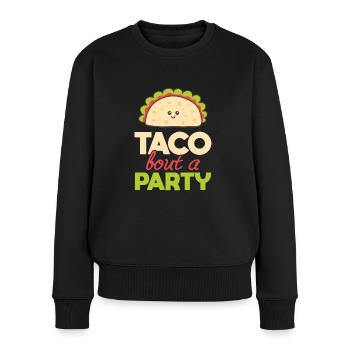 Taco Bout A Party Cuisine mexicaine cadeau - Pull Premium bio Femme - noir - Devant - Julia (174cm)