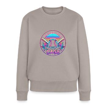 Raised In A Cage 18 - Women's Premium Organic Jumper - taupe - Front - Julia (174cm)