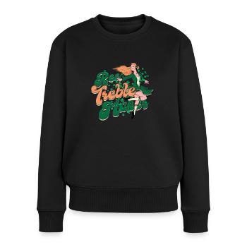 Danse irlandaise Bobine de danse irlandaise Treble Maker - Pull Premium bio Femme - noir - Devant - Julia (174cm)