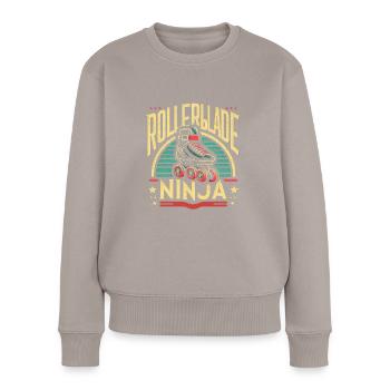 Rollerblade Ninja 8 - Frauen Premium Bio Pullover - Taupe - Vorne - Julia (174cm)