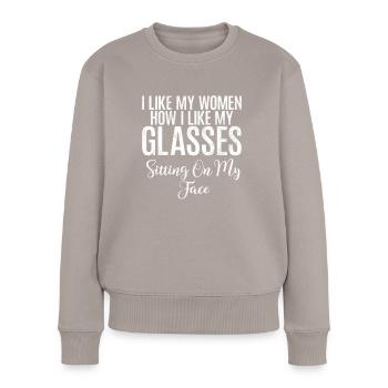 Cadeaux Lesbiens - Pull Premium bio Femme - taupe - Devant - Julia (174cm)