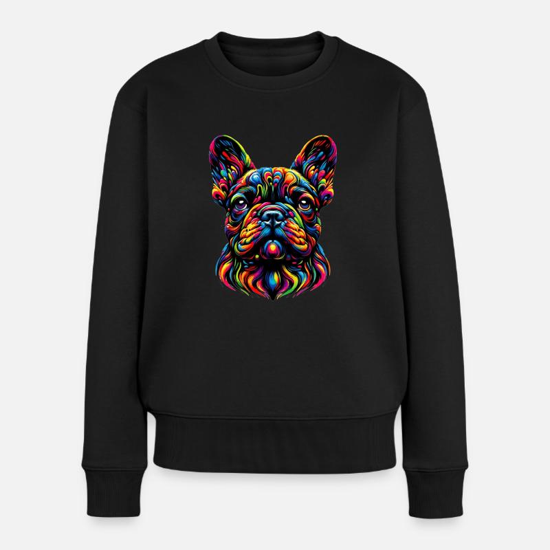 Bouledogue français - Pull Premium bio Femme - noir