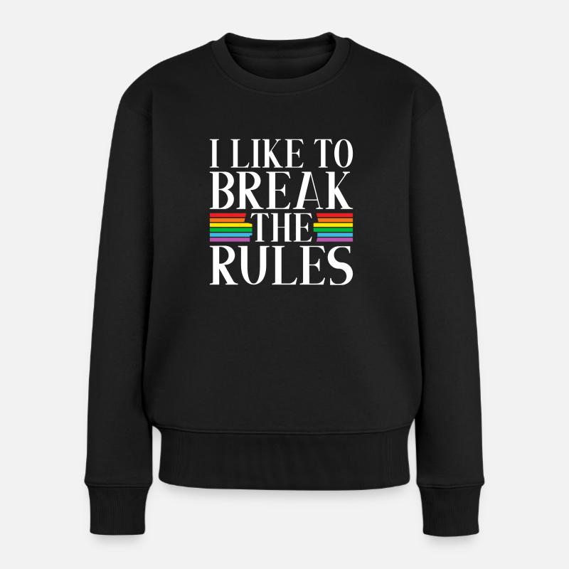 Gay Gifts - Frauen Premium Bio Pullover - Schwarz