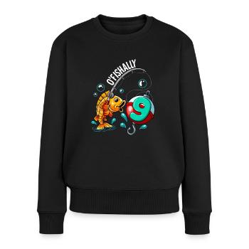 9 Birthday Angler Fishing - Women's Premium Organic Jumper - black - Front - Julia (174cm)