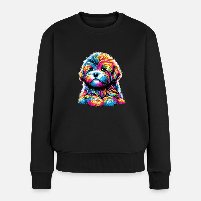 Bolonka Zwetna Chiot - Pull Premium bio Femme - noir