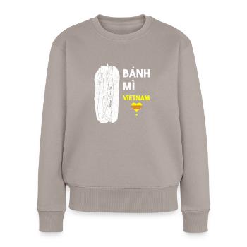 Vietnam Viet Banh Mi Brot Vietnamese I Geschenk - Frauen Premium Bio Pullover - Taupe - Vorne - Julia (174cm)