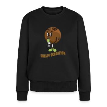 Coconut Lover Juice Beach Tropical Summer - Women's Premium Organic Jumper - black - Front - Julia (174cm)