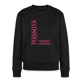 poissons - Pull Premium bio Femme - noir - Devant - Julia (174cm)