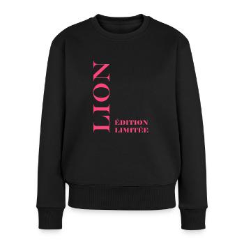 lion - Pull Premium bio Femme - noir - Devant - Julia (174cm)