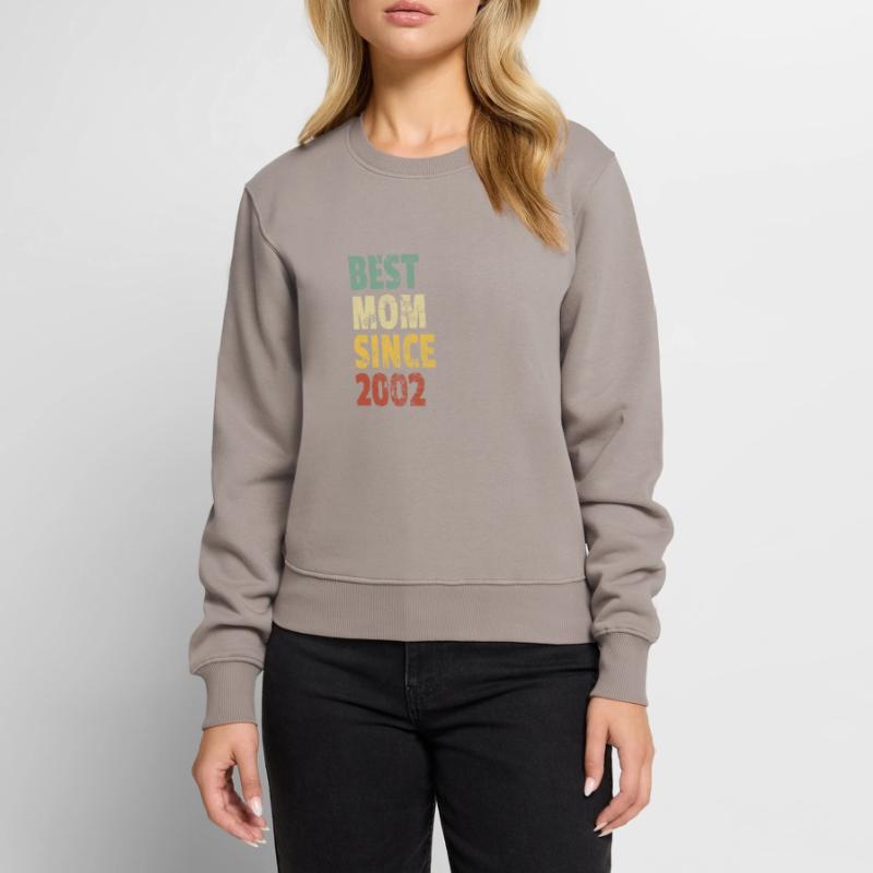 Beste Mutter seit 2002 Muttertags-Slogan-Zitat Frauen Premium Bio Pullover