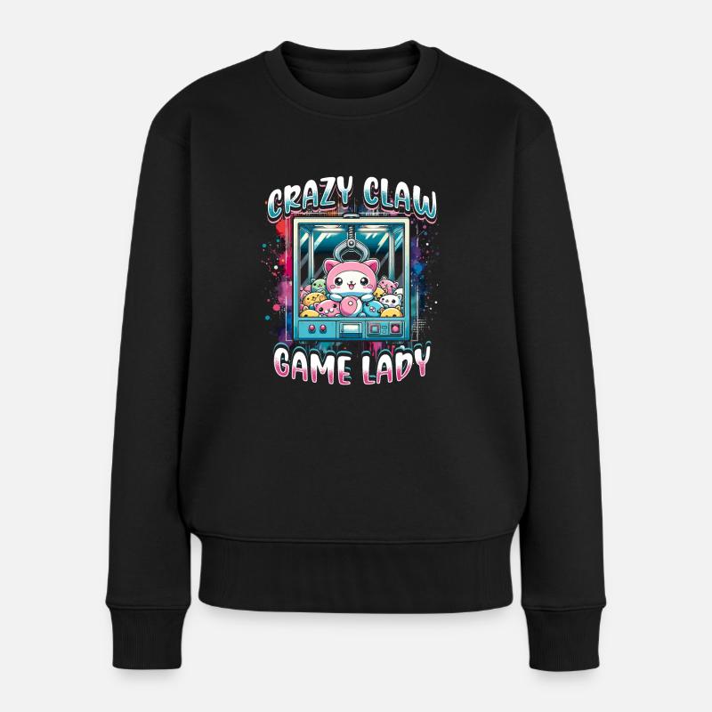Greifautomat Crazy Claw Jeu Dame - Pull Premium bio Femme - noir