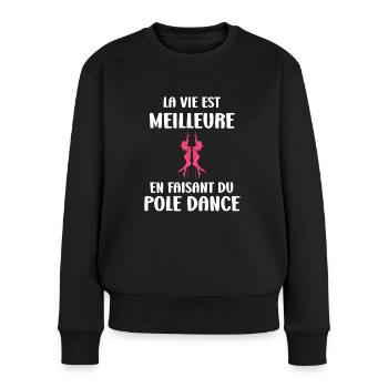 Women's pole dancing pole dancing - Women's Premium Organic Jumper - black - Front - Julia (174cm)