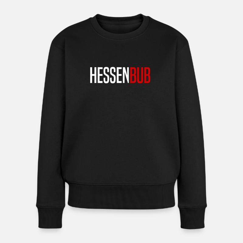 Hessenbub Hessen Hessian Hessian dialect - Women's Premium Organic Jumper - black