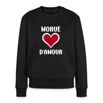 Morue - Pull Premium bio Femme - noir - Devant - Julia (174cm)
