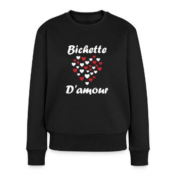 Bichette - Pull Premium bio Femme - noir - Devant - Julia (174cm)