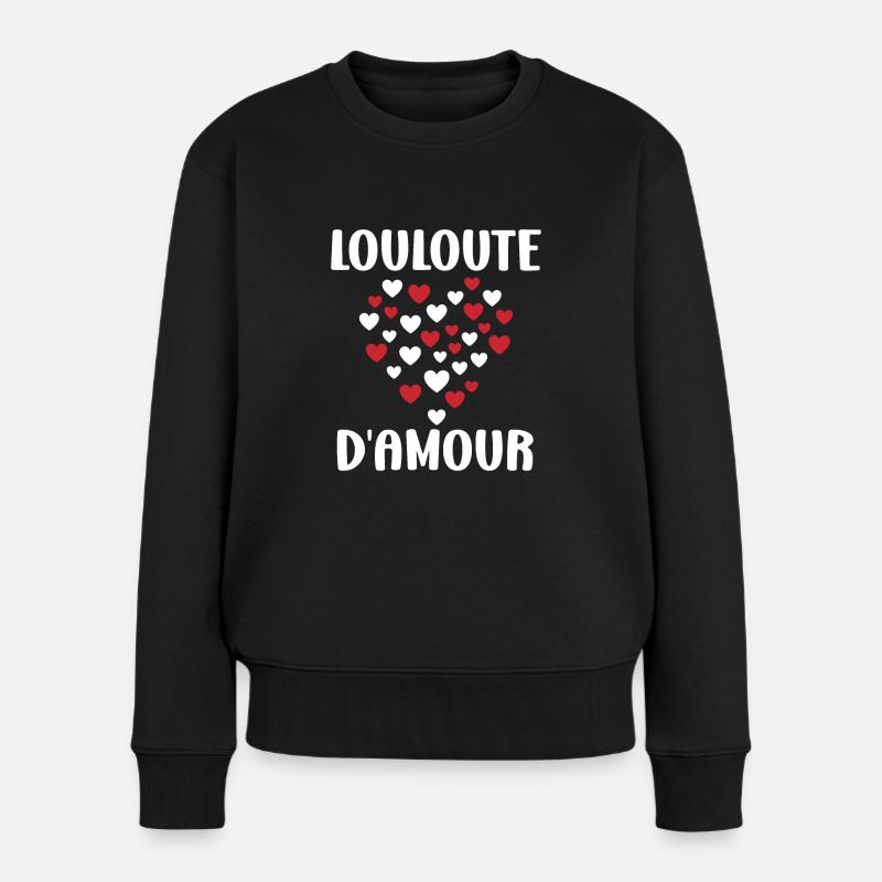 Louloute - Pull Premium bio Femme - noir