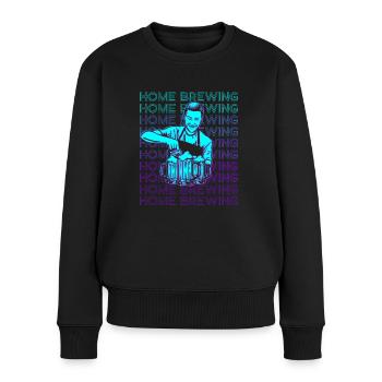 Home Brewing Home Brewing Craft Beer Brewer Retro - Women's Premium Organic Jumper - black - Front - Julia (174cm)