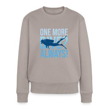 Diving Diver Ocean Lovers - Women's Premium Organic Jumper - taupe - Front - Julia (174cm)