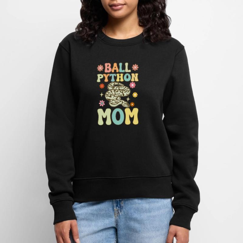 Kugelpython-Mama Groovy Snake Mama Frauen Premium Bio Pullover
