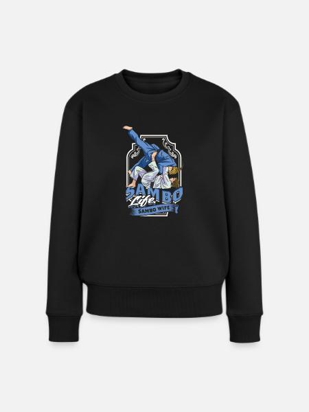 Sambo Life Sambo Wife - Frauen Premium Bio Pullover - Schwarz