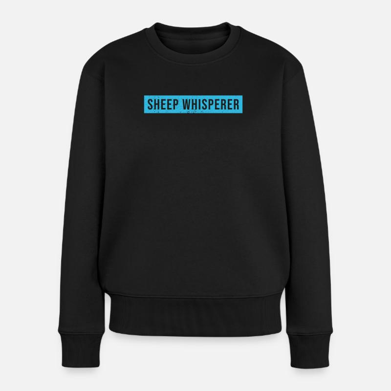 Sheep Whisperer Sheep - Women's Premium Organic Jumper - black