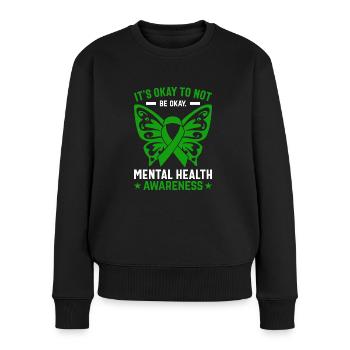 psychische Gesundheit Psychologe Depression - Frauen Premium Bio Pullover - Schwarz - Vorne - Julia (174cm)
