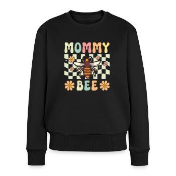 Bienenmama Imkerin Imkerei Mama - Frauen Premium Bio Pullover - Schwarz - Vorne - Julia (174cm)