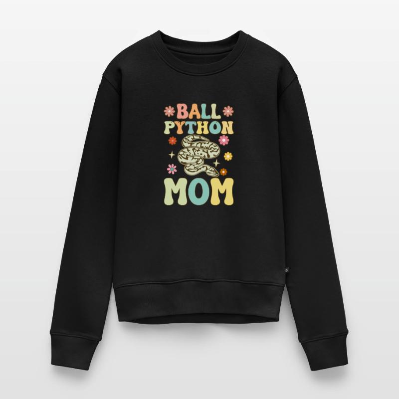 Ball Python Mom Groovy Snake Mom Women's Premium Organic Jumper