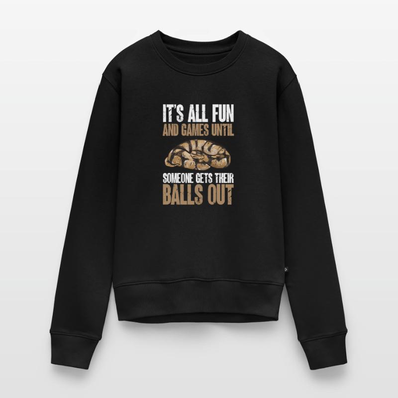 Ball Python Schlange Königspython Frauen Premium Bio Pullover