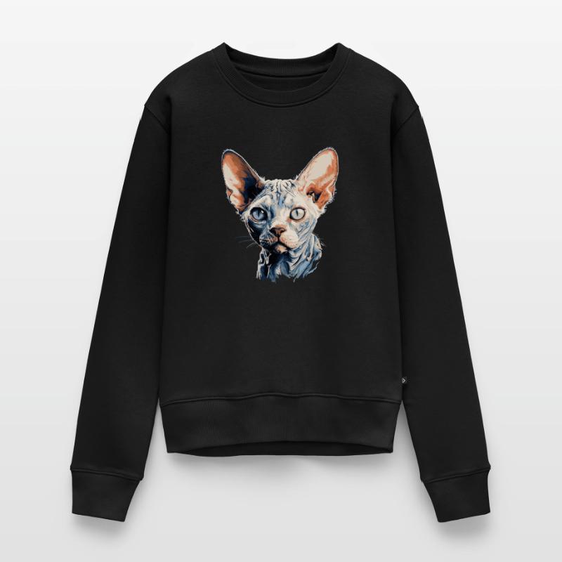 Devon Rex Kätzchen Devon Rex Katze Frauen Premium Bio Pullover