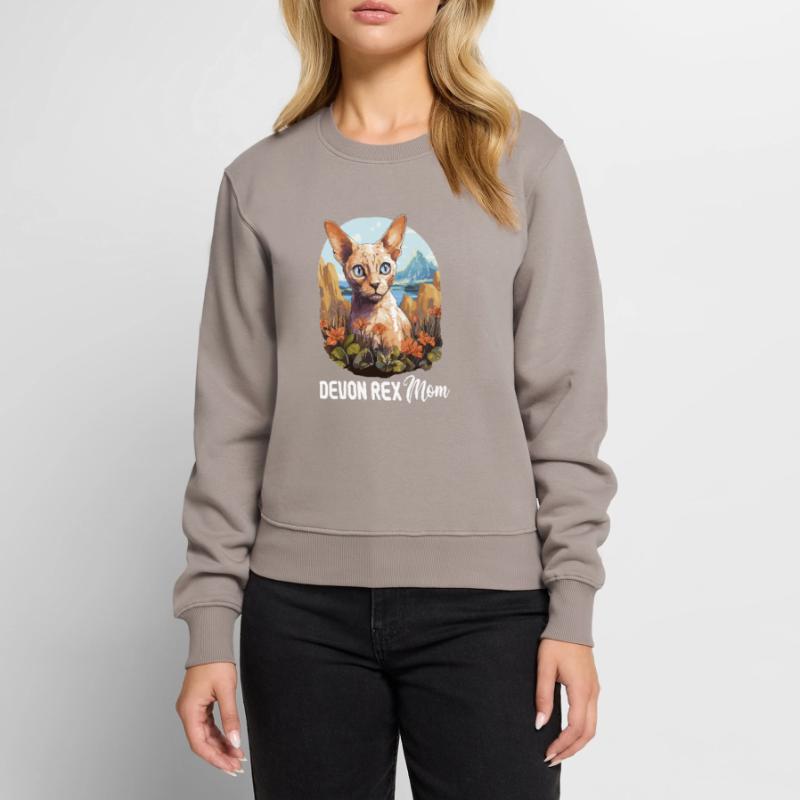 Devon Rex Kätzchen Devon Rex Katze Frauen Premium Bio Pullover
