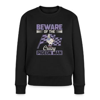 Taubensport Taubenzüchter Brieftaube - Frauen Premium Bio Pullover - Schwarz - Vorne - Julia (174cm)