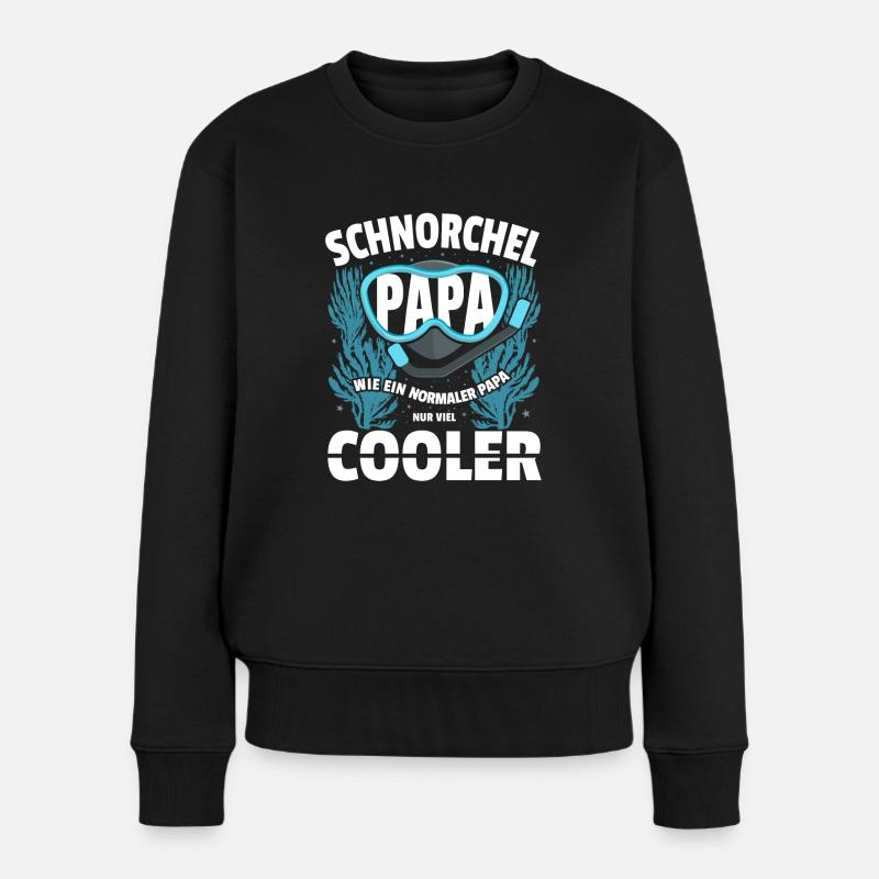 Schnorcheln Schnorchler Taucher Tauchen Schnorchel - Frauen Premium Bio Pullover - Schwarz