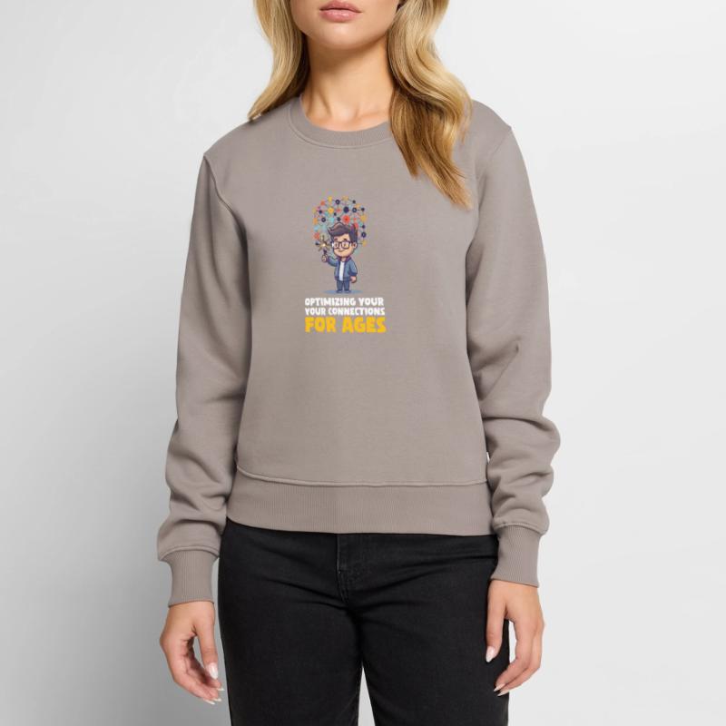 Network Engineering Optimizing Connections For Age Women's Premium Organic Jumper