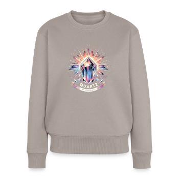 Geology Stone Hunt Agate Hunter Stone Collecting - Women's Premium Organic Jumper - taupe - Front - Julia (174cm)