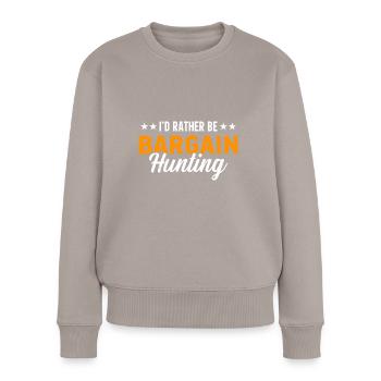 Vente de garage - Pull Premium bio Femme - taupe - Devant - Julia (174cm)