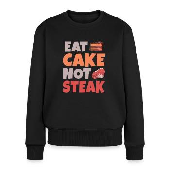 Cake Lover Cake Gift - Women's Premium Organic Jumper - black - Front - Julia (174cm)