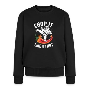 Kung Fu Chinesisches Kung Fu Asiatisches Kung Fu - Frauen Premium Bio Pullover - Schwarz - Vorne - Julia (174cm)