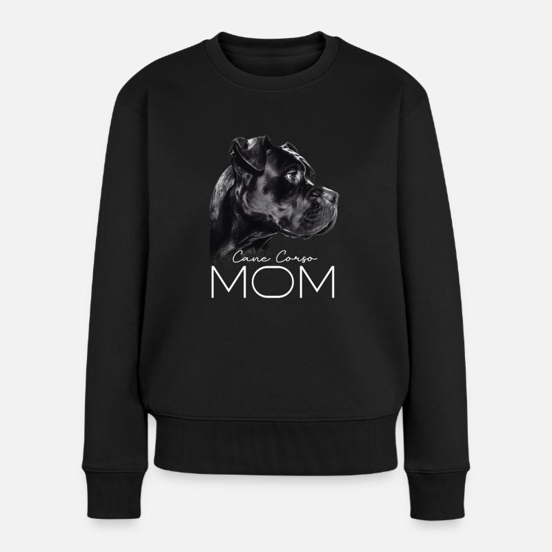 Cane Corso Mama - Frauen Premium Bio Pullover - Schwarz