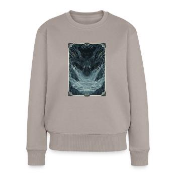 The Abysmal Depths Tarot - Women's Premium Organic Jumper - taupe - Front - Julia (174cm)