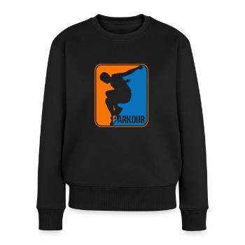 Parkour Sport Logo - Pull Premium bio Femme - noir - Devant - Julia (174cm)