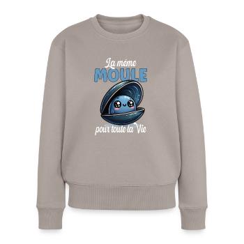 Junggesellenabschied Geschenk Hochzeit Humor - Frauen Premium Bio Pullover - Taupe - Vorne - Julia (174cm)
