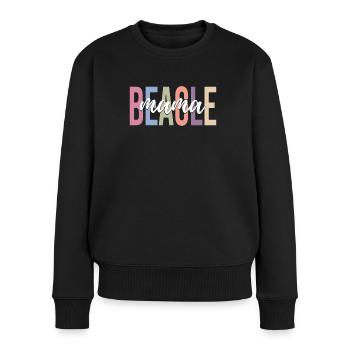 Beagle Hund Beagle Mama Beagle Liebhaber Beagle Fr - Frauen Premium Bio Pullover - Schwarz - Vorne - Julia (174cm)