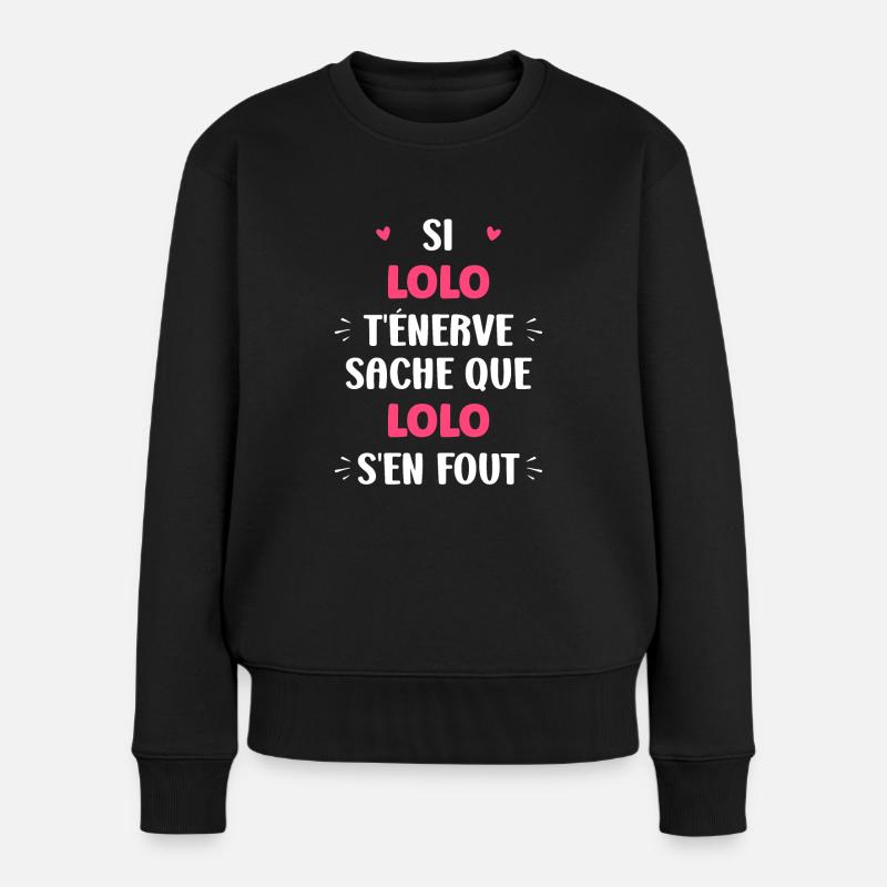 lolo 2 - Pull Premium bio Femme - noir