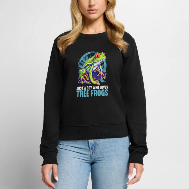 Tree Frog Baumfrösche Baumfrosch Frauen Premium Bio Pullover