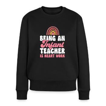 Kindergarten Teacher Daycare Center Educator - Women's Premium Organic Jumper - black - Front - Julia (174cm)