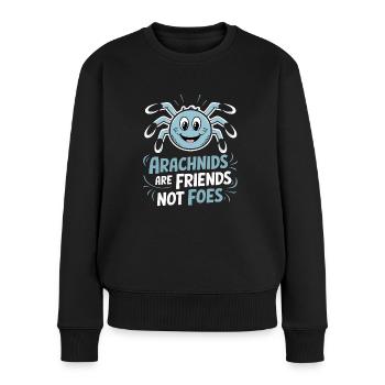 Haustierspinne Vogelspinne Spinnenliebhaber - Frauen Premium Bio Pullover - Schwarz - Vorne - Julia (174cm)
