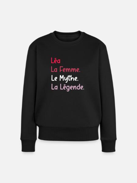 léa - Pull Premium bio Femme - noir