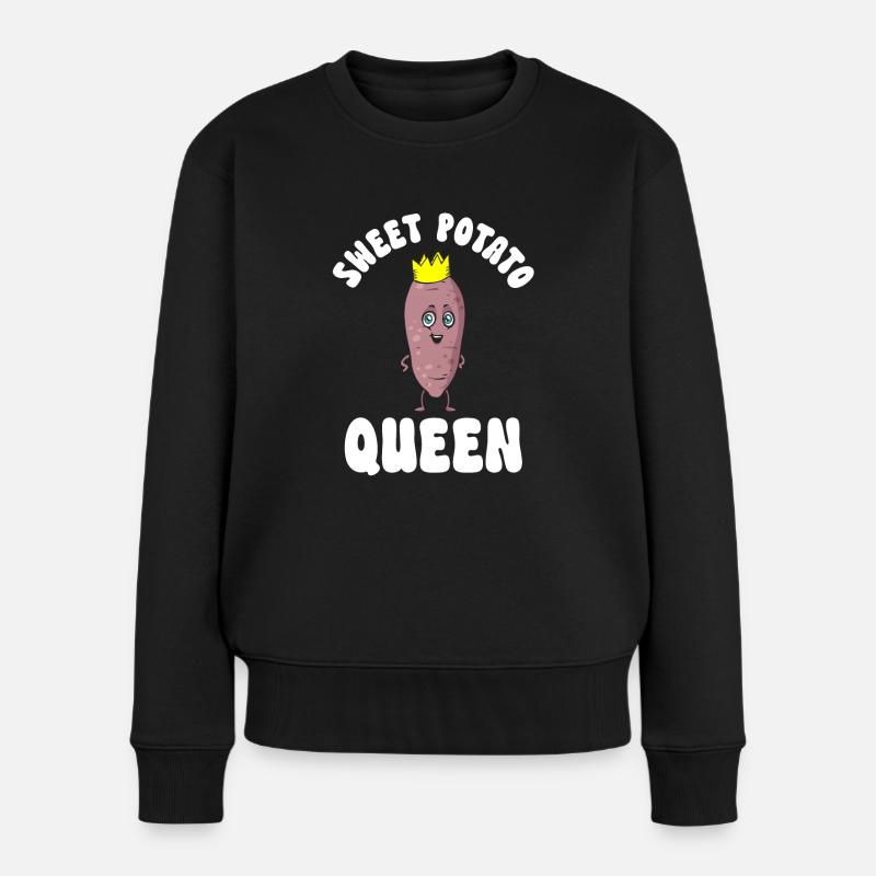 Légumes-racines de patates douces - Pull Premium bio Femme - noir