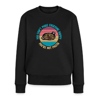 Cadeaux pour les amateurs de pâtes - Pull Premium bio Femme - noir - Devant - Julia (174cm)